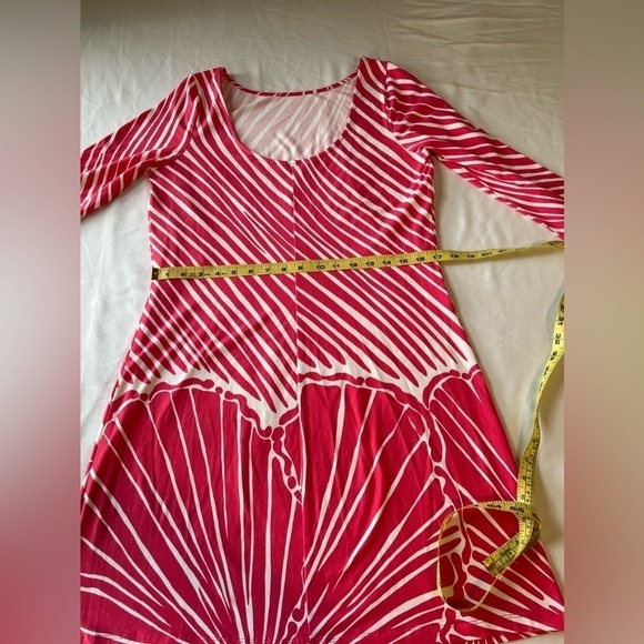 Lilly Pulitzer Pink Shimmy Shell Long Sleeve Dress SM Beach Cruise Resort - Picture 6 of 7